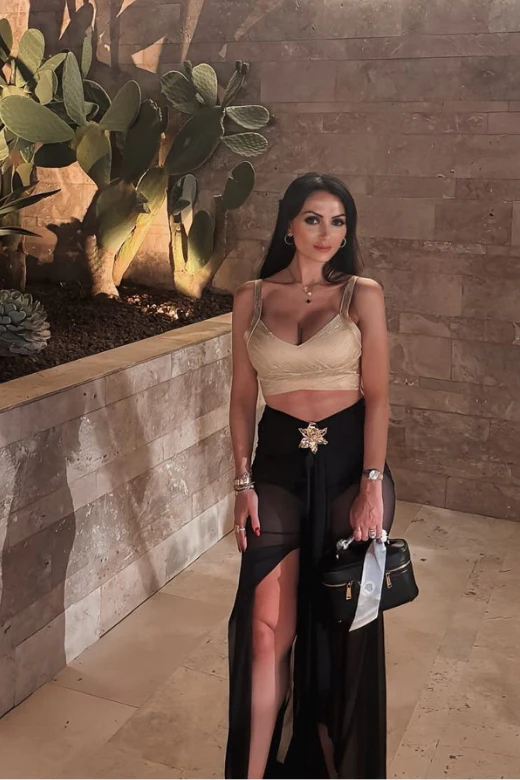 Ang Bandage Leather Crop Top - Gold - Image 5