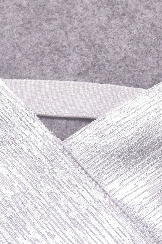 Ang Bandage Leather Crop Top - Silver - Image 11