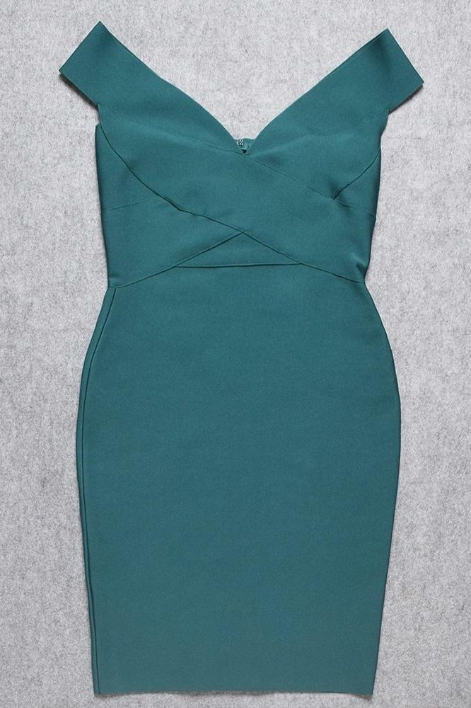 Ash Bandage Dress - Emerald Green - Image 10