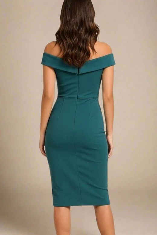 Ash Bandage Dress - Emerald Green - Image 8
