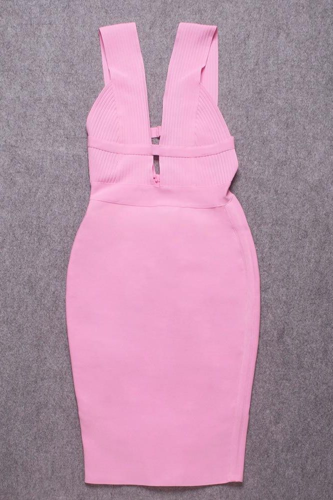 Bay Bandage Dress - Blush Pink - Image 8