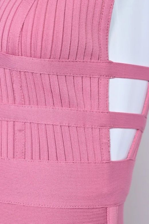 Bay Bandage Dress - Ballet Pink - Image 10