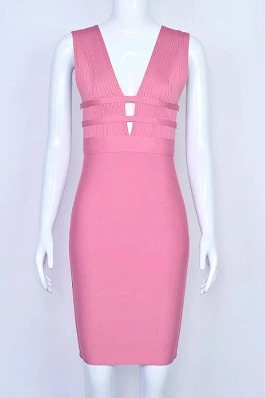 Bay Bandage Dress - Ballet Pink - Image 7