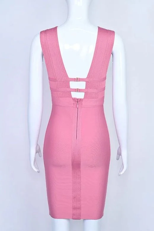 Bay Bandage Dress - Ballet Pink - Image 8