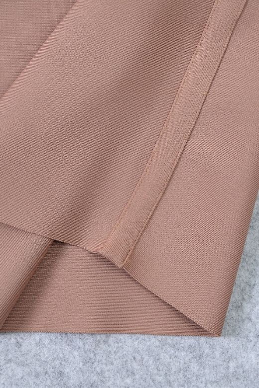Bay Bandage Dress - Nude - Image 11