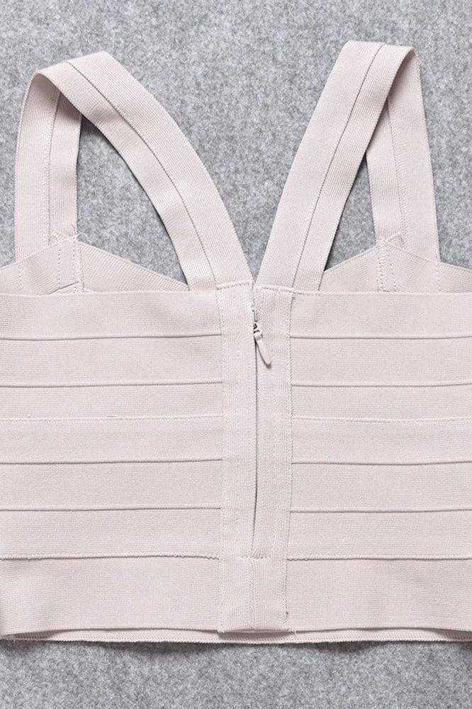 Jay Bandage Crop Top - Cream - Image 12