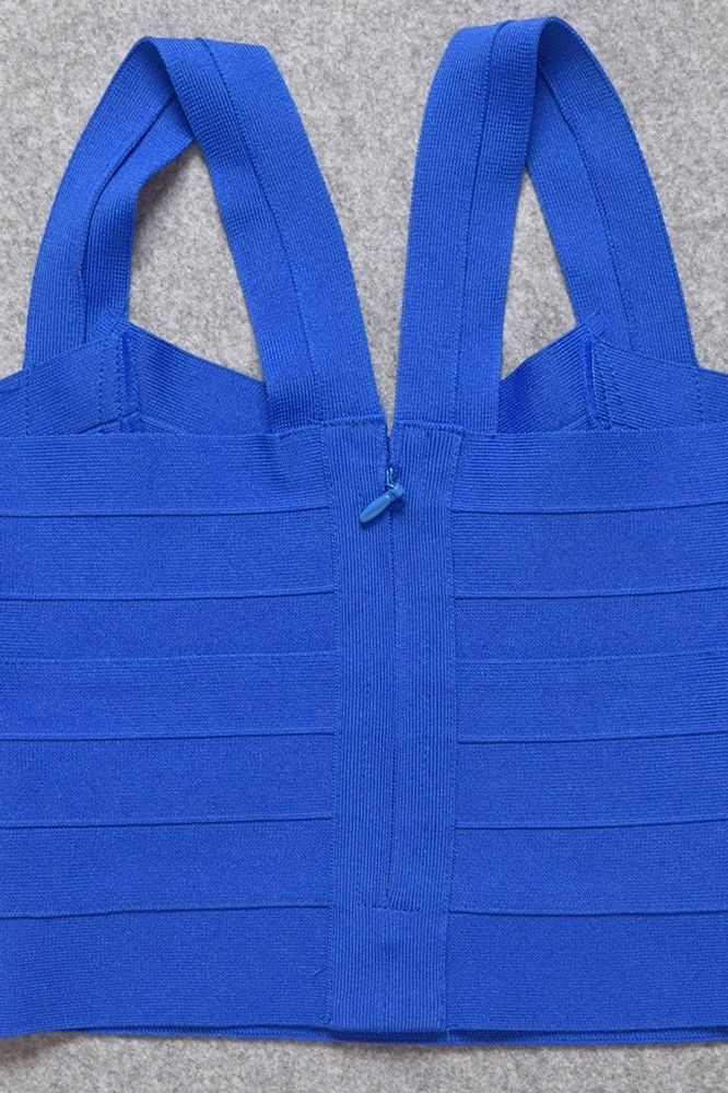 Jay Bandage Crop Top - Royal Blue - Image 12