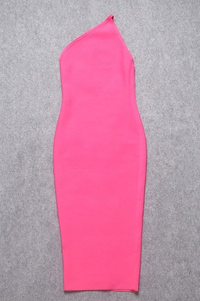 Joi Bodycon Midi Dress - Hot Pink - Image 11