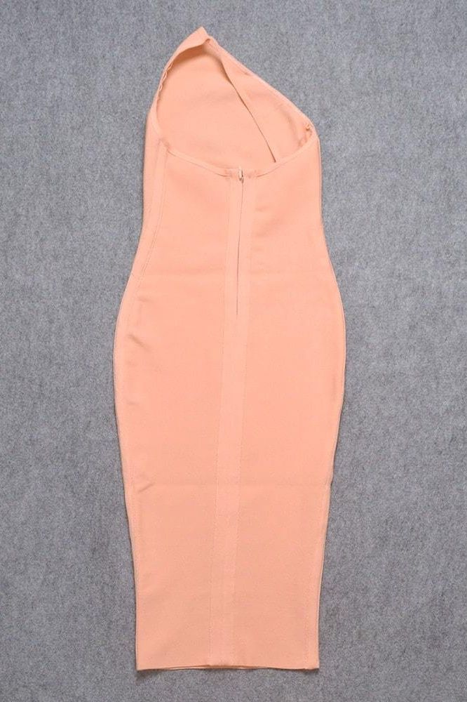 Joi Bodycon Midi Dress - Peach - Image 12