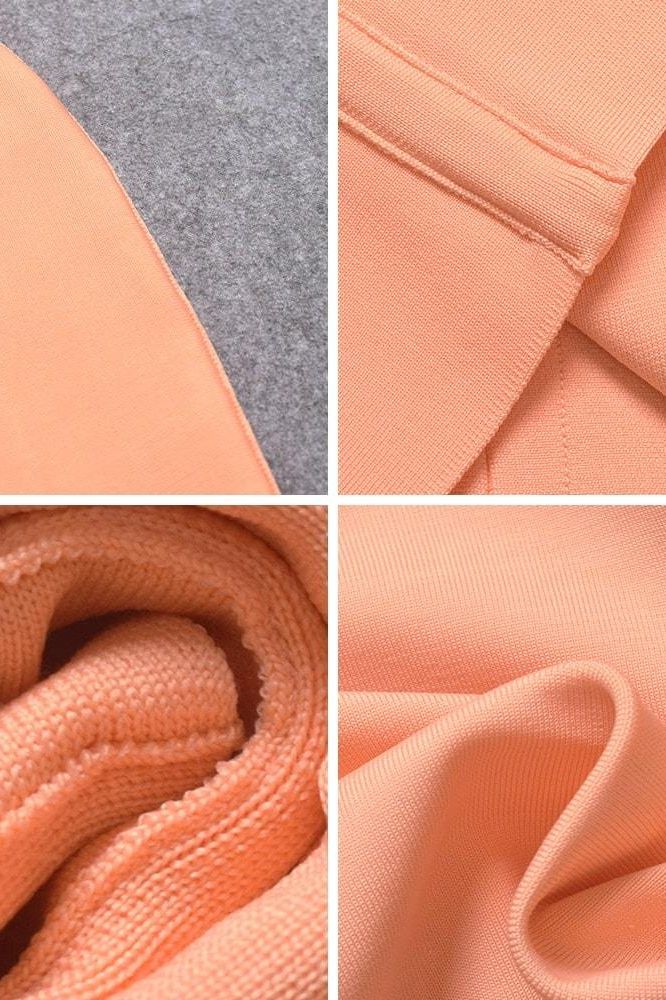 Joi Bodycon Midi Dress - Peach - Image 13