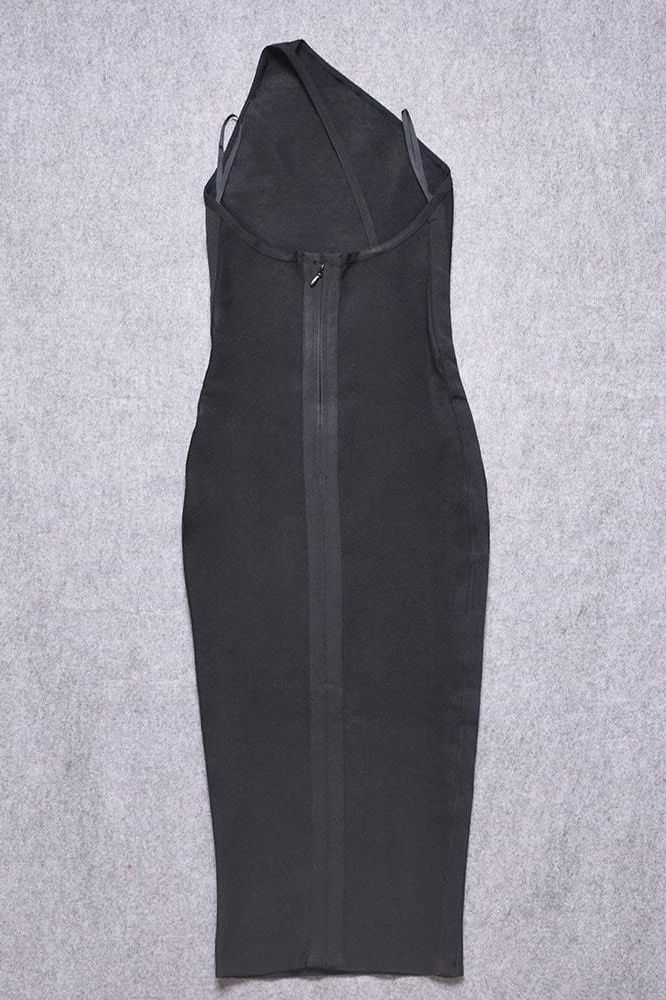 Joi Bodycon Midi Dress - Classic Black - Image 13