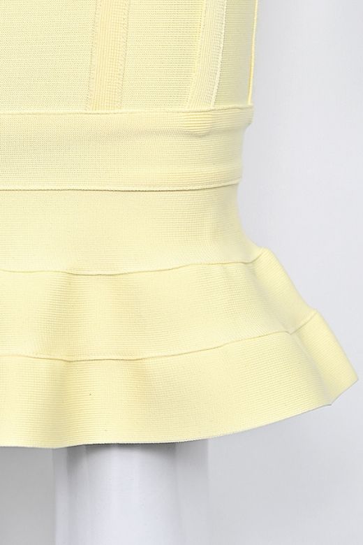 Joy Bandage Midi Dress - Sun Yellow - Image 13