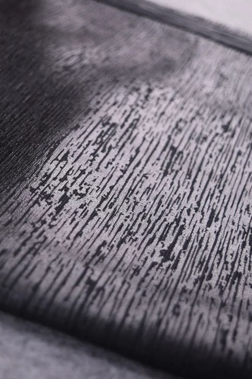 High Waist Leather Pencil Skirt Midi Length - Metallic Black - Image 10