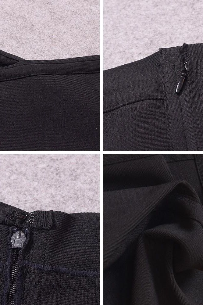 Sophia Bandage Dress - Classic Black - Image 10