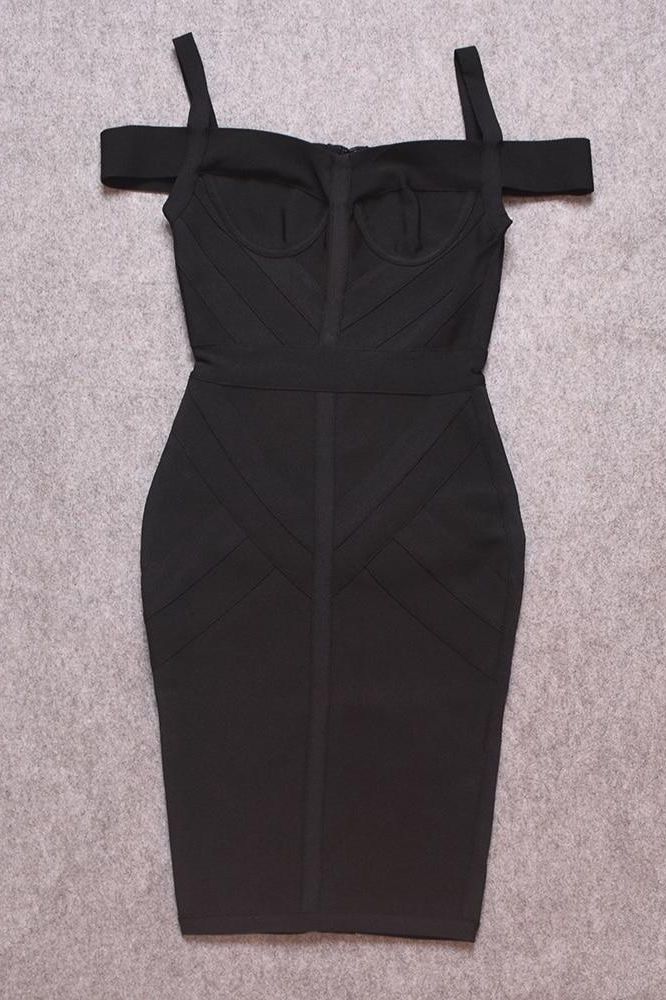 Sophia Bandage Dress - Classic Black - Image 8