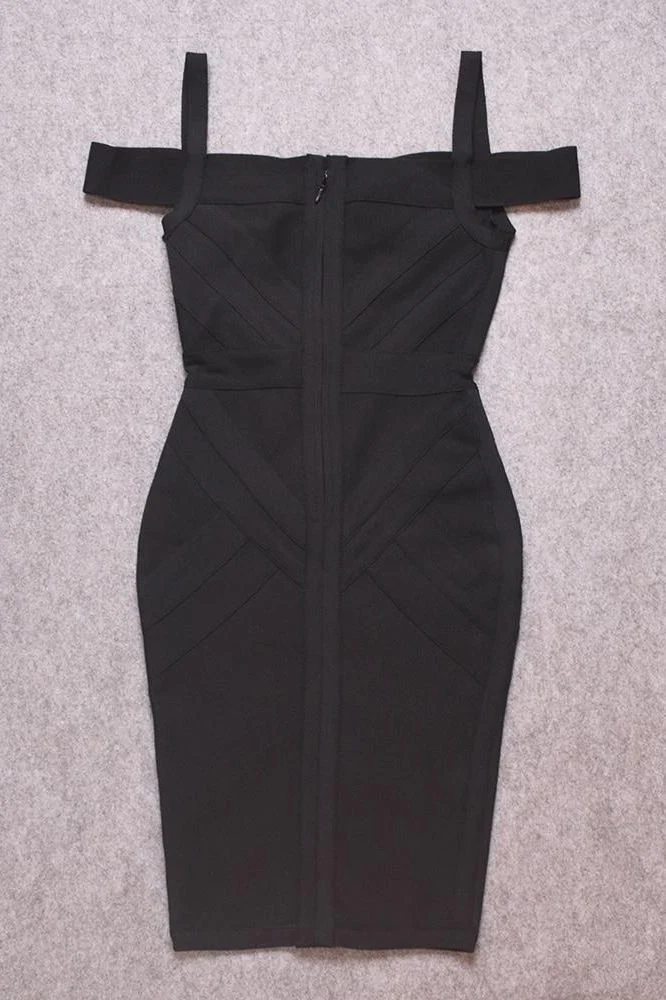 Sophia Bandage Dress - Classic Black - Image 9